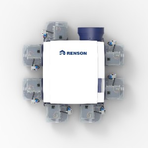 RENSON SYSTEEM C+ 3.0 HEALTHBOX KIT SMARTZONE 7 AANSLUITINGEN INCL. 5 ROOSTERBASISSEN 66060103