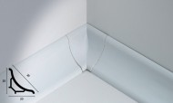 PROFILETEC PVC BEKLEDINGSPROFIEL 20 x 20 mm L 2.70 m PUUR WIT SB30 P11 - prijs per lengte