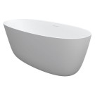 RIHO OVAL LIGBAD SOLID SURFACE 160 x 72 cm  MAT WIT MET CLIC-CLAC SYSTEEM  (oud:BS67005)