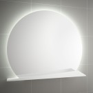 SANIBEAU SUNRISE RONDE SPIEGEL DIA 80 cm MET TABLET EN MET RONDOM LED-VERLICHTING 4.8 Watt