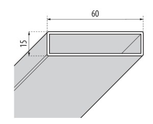 NOVELLINI ZEPHYROS EN LUNES 2.0 BUISPROFIEL 15 x 60 x 190 cm WIT (P15X60ST-A) P15X60ST3-A