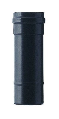 OPSINOX PELLETASSORTIMENT ROOKGASAFVOERBUIS DIA 80 mm L 33 cm MET MOF MET AFDICHTINGSRING EMAIL MAT ZWART 2-43-0103-080
