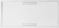 VILLEROY & BOCH SQUARO QUARYL DOUCHEBAK INCLUSIEF ONDERSTEUNING 140 x 90 x 1.8 cm STONE WHITE UDQ1490SQR2V-RW