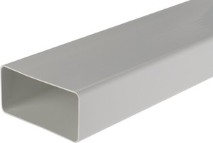 PVC VENTILATIE KANAAL 204 x 60 mm L 150 cm - prijs per lengte