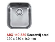FRANKE ARIANE ONDERBOUWSPOELTAFEL INOX 330 x 350 x 160 mm ARX1103301