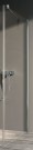 KERMI PEGA WALK-IN WALL DOUCHEWAND MET STABILISATIESTANG 45° 80 cm H 200 cm ZILVER HOOGGLANS HELDER GLAS MET DECOR STRIPE 1 PETWG08020V1K