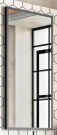 SANIBEAU LEONARDO SPIEGEL MET MAT ZWARTE ALU KADER HORIZONTAAL/VERTICAAL 60 x 80 cm